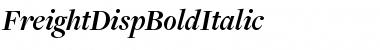 Download FreightDispBoldItalic Font Download FreightDispBoldItalic Font