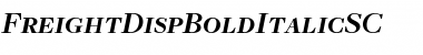 Download FreightDispBoldItalicSC Font Download FreightDispBoldItalicSC Font