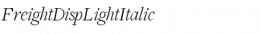 Download FreightDispLightItalic Font Download FreightDispLightItalic Font