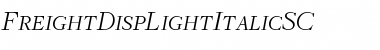Download FreightDispLightItalicSC Font Download FreightDispLightItalicSC Font