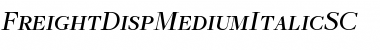 Download FreightDispMediumItalicSC Font Download FreightDispMediumItalicSC Font