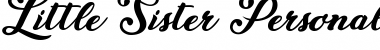 Download Little Sister Personal Use Font Download Little Sister Personal Use Font