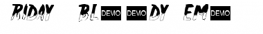 Download Friday13 bloody Demo Font Download Friday13 bloody Demo Font