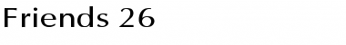 Download Friends 26 Font Download Friends 26 Font