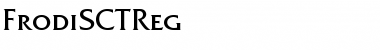 Download FrodiSCTReg Font Download FrodiSCTReg Font