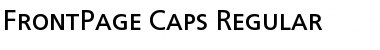 Download FrontPage-Caps Font Download FrontPage-Caps Font
