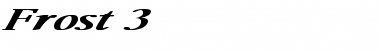 Download Frost 3 Font Download Frost 3 Font