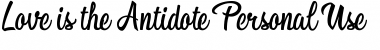 Download Love is the Antidote Personal U Font Download Love is the Antidote Personal U Font