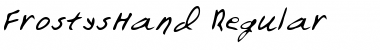 Download FrostysHand Font Download FrostysHand Font