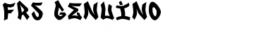 Download FRS GENUINO Font Download FRS GENUINO Font