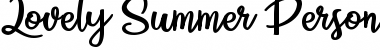 Download Lovely Summer Personal Use Font Download Lovely Summer Personal Use Font
