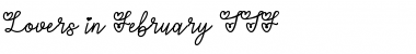 Download Lovers in February Font Download Lovers in February Font