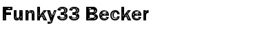 Download Funky33 Becker Font Download Funky33 Becker Font