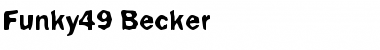 Download Funky49 Becker Font Download Funky49 Becker Font