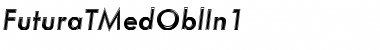 Download FuturaTMedOblIn1 Font Download FuturaTMedOblIn1 Font