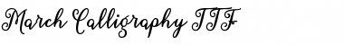Download March Calligraphy Font Download March Calligraphy Font