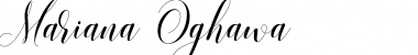 Download Mariana Oghawa Font Download Mariana Oghawa Font