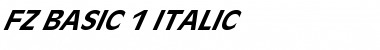 Download FZ BASIC 1 ITALIC Font Download FZ BASIC 1 ITALIC Font