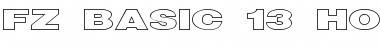 Download FZ BASIC 13 HOLLOW EX Font Download FZ BASIC 13 HOLLOW EX Font