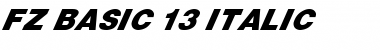 Download FZ BASIC 13 ITALIC Font Download FZ BASIC 13 ITALIC Font