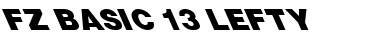Download FZ BASIC 13 LEFTY Font Download FZ BASIC 13 LEFTY Font