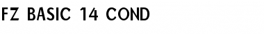 Download FZ BASIC 14 COND Font Download FZ BASIC 14 COND Font
