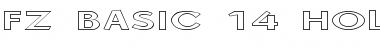Download FZ BASIC 14 HOLLOW EX Font Download FZ BASIC 14 HOLLOW EX Font