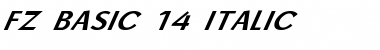 Download FZ BASIC 14 ITALIC Font Download FZ BASIC 14 ITALIC Font