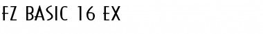 Download FZ BASIC 16 EX Font Download FZ BASIC 16 EX Font
