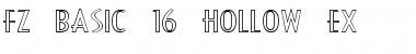 Download FZ BASIC 16 HOLLOW EX Font Download FZ BASIC 16 HOLLOW EX Font