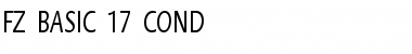 Download FZ BASIC 17 COND Font Download FZ BASIC 17 COND Font