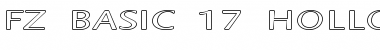 Download FZ BASIC 17 HOLLOW EX Font Download FZ BASIC 17 HOLLOW EX Font