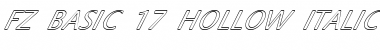 Download FZ BASIC 17 HOLLOW ITALIC Font Download FZ BASIC 17 HOLLOW ITALIC Font