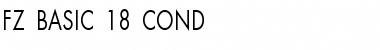 Download FZ BASIC 18 COND Font Download FZ BASIC 18 COND Font