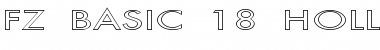 Download FZ BASIC 18 HOLLOW EX Font Download FZ BASIC 18 HOLLOW EX Font