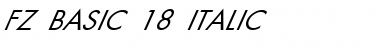 Download FZ BASIC 18 ITALIC Font Download FZ BASIC 18 ITALIC Font