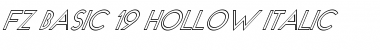 Download FZ BASIC 19 HOLLOW ITALIC Font Download FZ BASIC 19 HOLLOW ITALIC Font