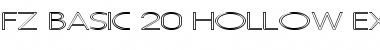 Download FZ BASIC 20 HOLLOW EX Font Download FZ BASIC 20 HOLLOW EX Font