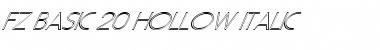 Download FZ BASIC 20 HOLLOW ITALIC Font Download FZ BASIC 20 HOLLOW ITALIC Font
