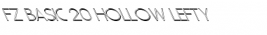 Download FZ BASIC 20 HOLLOW LEFTY Font Download FZ BASIC 20 HOLLOW LEFTY Font