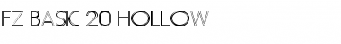 Download FZ BASIC 20 HOLLOW Font Download FZ BASIC 20 HOLLOW Font