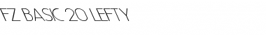 Download FZ BASIC 20 LEFTY Font Download FZ BASIC 20 LEFTY Font