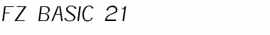 Download FZ BASIC 21 Font Download FZ BASIC 21 Font