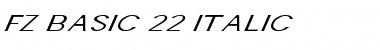Download FZ BASIC 22 ITALIC Font Download FZ BASIC 22 ITALIC Font