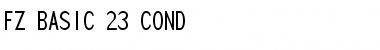 Download FZ BASIC 23 COND Font Download FZ BASIC 23 COND Font