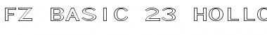 Download FZ BASIC 23 HOLLOW EX Font Download FZ BASIC 23 HOLLOW EX Font