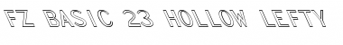 Download FZ BASIC 23 HOLLOW LEFTY Font Download FZ BASIC 23 HOLLOW LEFTY Font