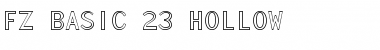Download FZ BASIC 23 HOLLOW Font Download FZ BASIC 23 HOLLOW Font
