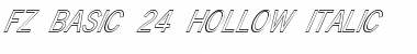 Download FZ BASIC 24 HOLLOW ITALIC Font Download FZ BASIC 24 HOLLOW ITALIC Font