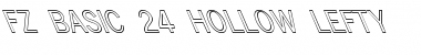 Download FZ BASIC 24 HOLLOW LEFTY Font Download FZ BASIC 24 HOLLOW LEFTY Font